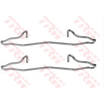 Kit d'accessoires, plaquette de frein à disque TRW PFK352