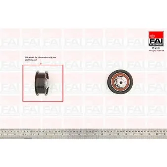 Poulie-tendeur, courroie de distribution FAI AutoParts T9493