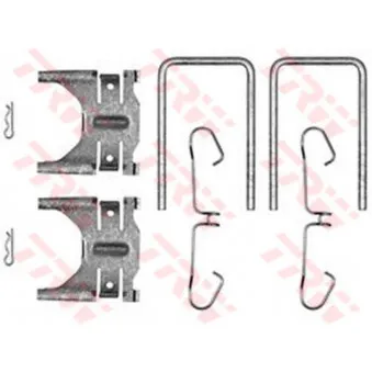 Kit d'accessoires, plaquette de frein à disque TRW PFK355