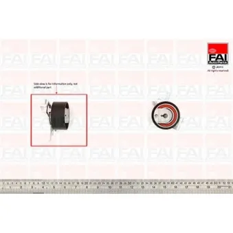 Poulie-tendeur, courroie de distribution FAI AutoParts T9533