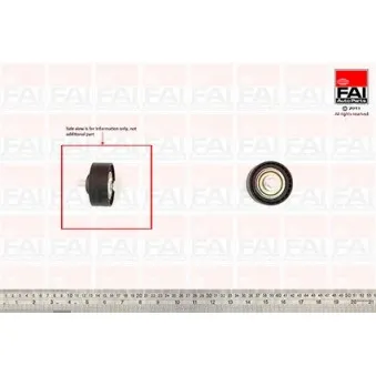 Poulie renvoi/transmission, courroie trapézoïdale à nervures FAI AutoParts T9596