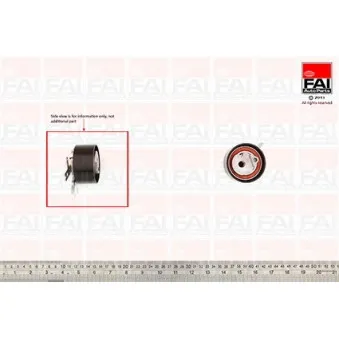 Poulie-tendeur, courroie de distribution FAI AutoParts T9776