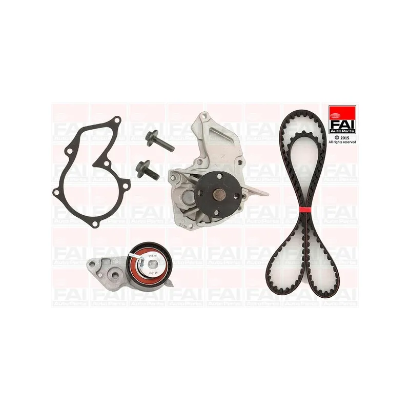 Pompe à eau + kit de courroie de distribution FAI AutoParts TBK104-6112