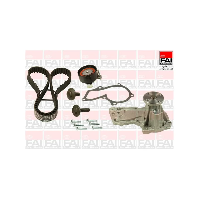 Pompe à eau + kit de courroie de distribution FAI AutoParts TBK177-6409