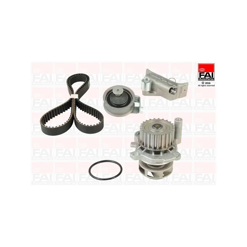 Pompe à eau + kit de courroie de distribution FAI AutoParts TBK216-6128