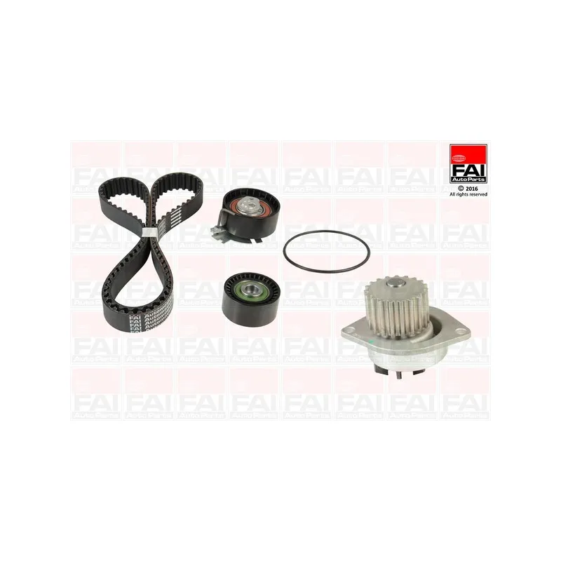 Pompe à eau + kit de courroie de distribution FAI AutoParts TBK252-6038
