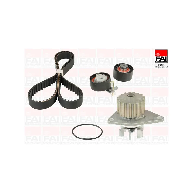 Pompe à eau + kit de courroie de distribution FAI AutoParts TBK343-6416