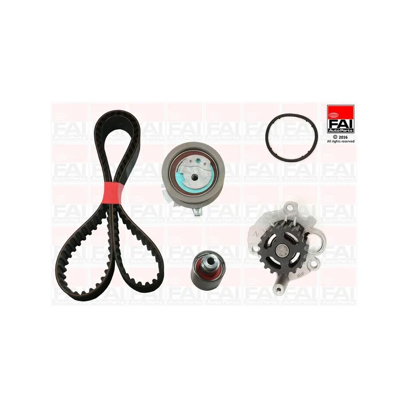 Pompe à eau + kit de courroie de distribution FAI AutoParts TBK345-6306