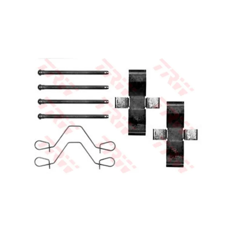 Kit d'accessoires, plaquette de frein à disque TRW PFK375