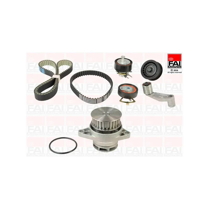 Pompe à eau + kit de courroie de distribution FAI AutoParts TBK346-6334