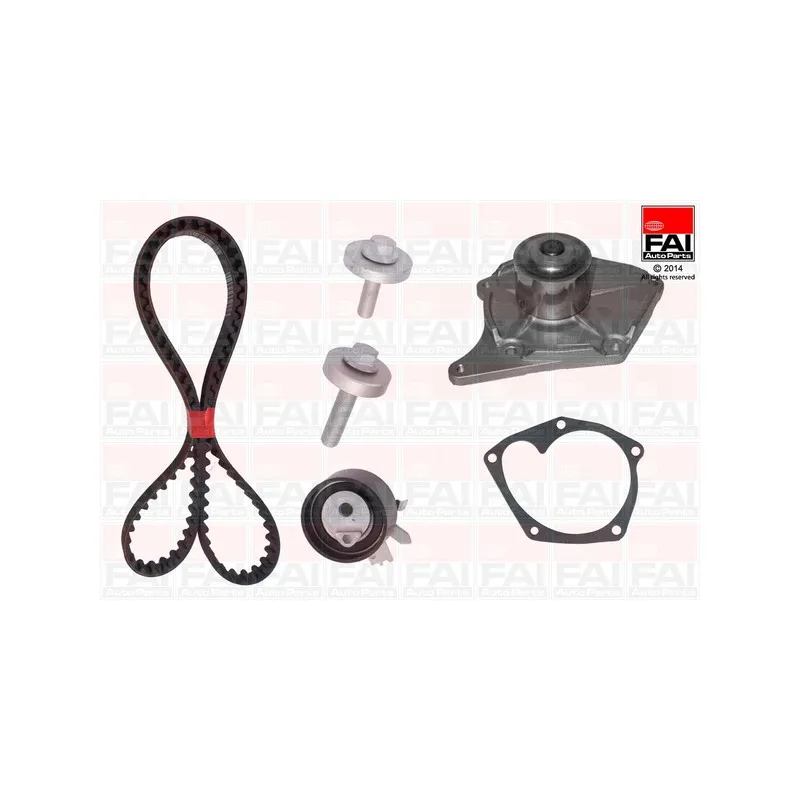 Pompe à eau + kit de courroie de distribution FAI AutoParts TBK357-6329