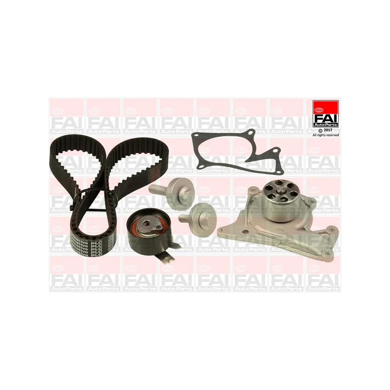 Pompe à eau + kit de courroie de distribution FAI AutoParts TBK357-6515