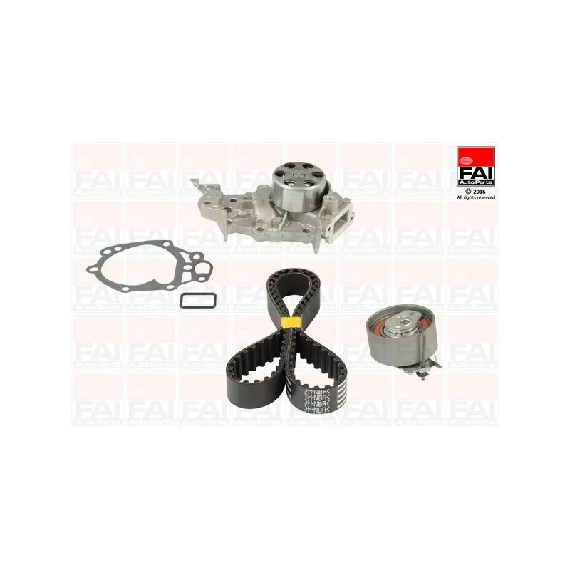 Pompe à eau + kit de courroie de distribution FAI AutoParts TBK381-6552