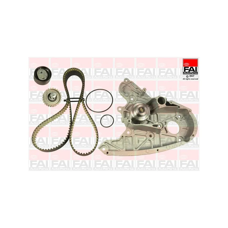 Pompe à eau + kit de courroie de distribution FAI AutoParts TBK382-6501