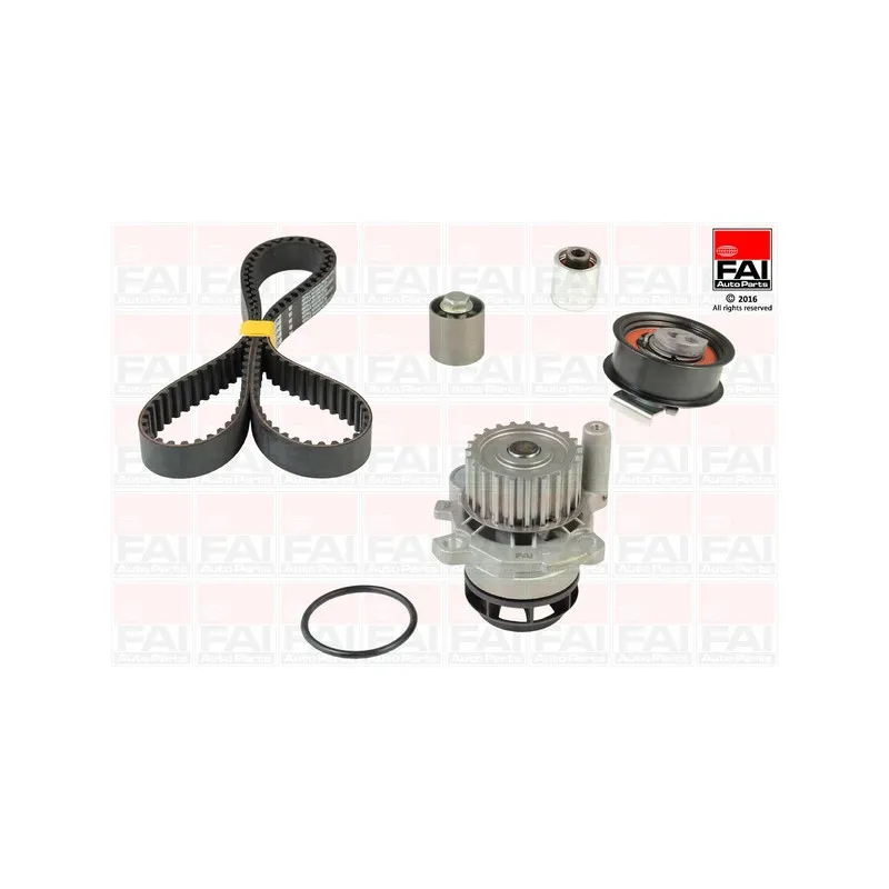 Pompe à eau + kit de courroie de distribution FAI AutoParts TBK457-6445