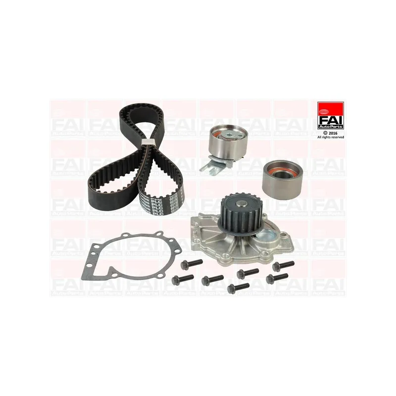 Pompe à eau + kit de courroie de distribution FAI AutoParts TBK458-6397
