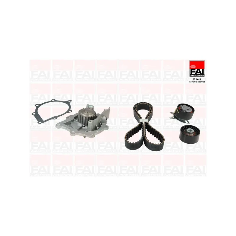Pompe à eau + kit de courroie de distribution FAI AutoParts TBK507-6505