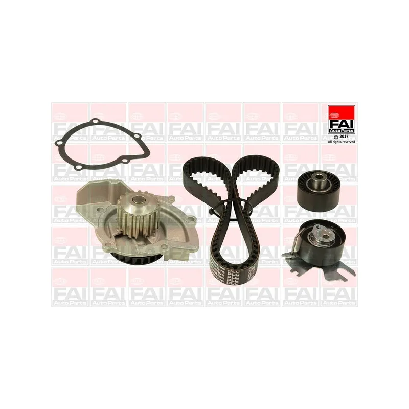 Pompe à eau + kit de courroie de distribution FAI AutoParts TBK537-6595