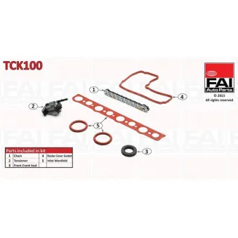 Kit de distribution par chaîne FAI AutoParts TCK100