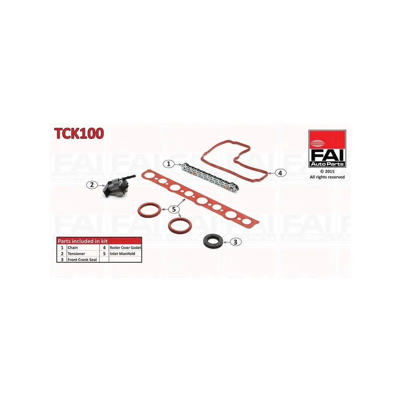 Kit de distribution par chaîne FAI AutoParts TCK100