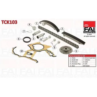 Kit de distribution par chaîne FAI AutoParts TCK103