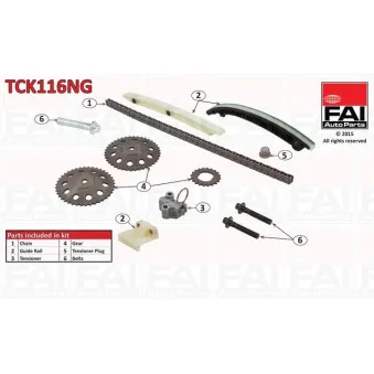 Kit de distribution par chaîne FAI AutoParts TCK116NG