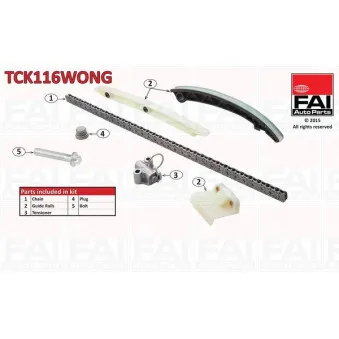 Kit de distribution par chaîne FAI AutoParts TCK116WONG