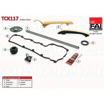 Kit de distribution par chaîne FAI AutoParts TCK117