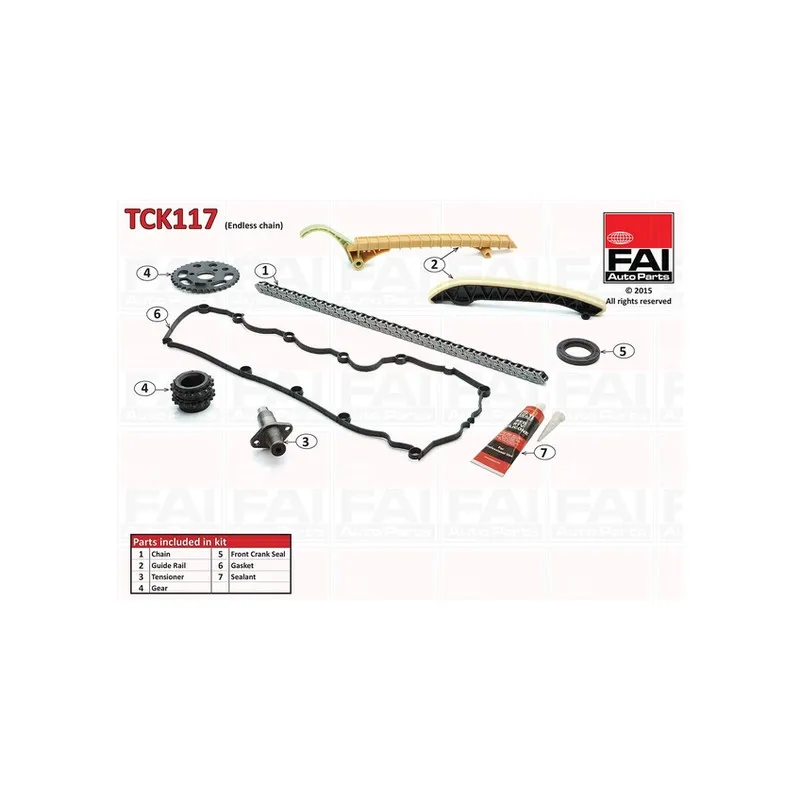 Kit de distribution par chaîne FAI AutoParts TCK117