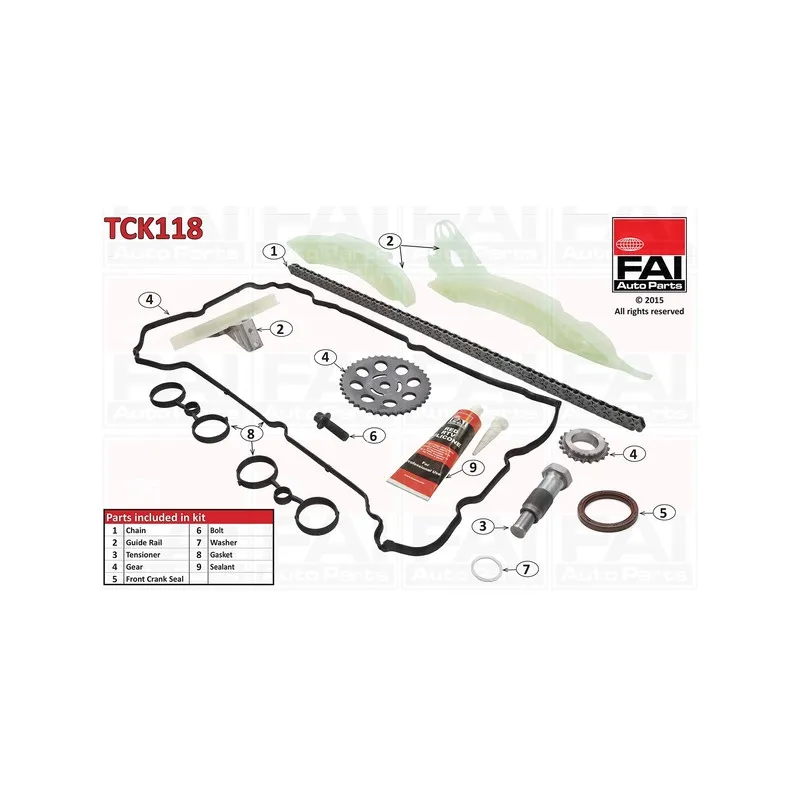 Kit de distribution par chaîne FAI AutoParts TCK118