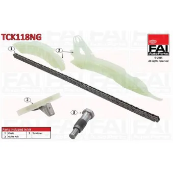Kit de distribution par chaîne FAI AutoParts TCK118NG
