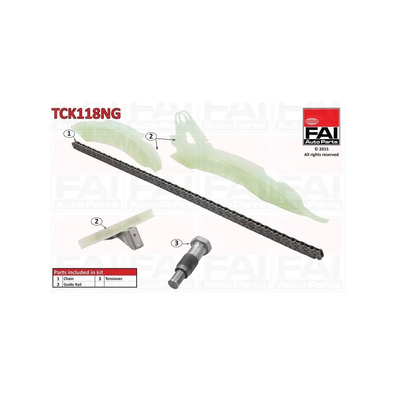 Kit de distribution par chaîne FAI AutoParts TCK118NG