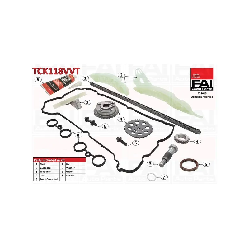 Kit de distribution par chaîne FAI AutoParts TCK118VVT