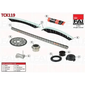 Kit de distribution par chaîne FAI AutoParts TCK119