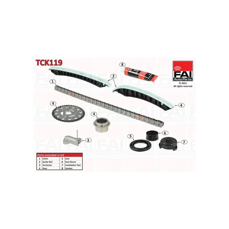 Kit de distribution par chaîne FAI AutoParts TCK119