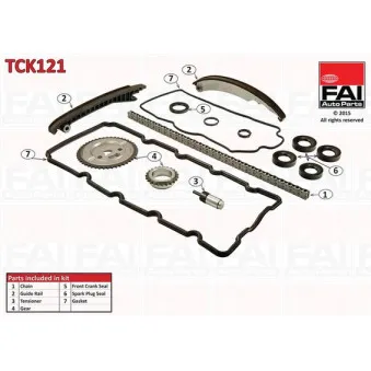 Kit de distribution par chaîne FAI AutoParts TCK121