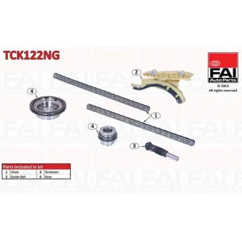 Kit de distribution par chaîne FAI AutoParts TCK122NG
