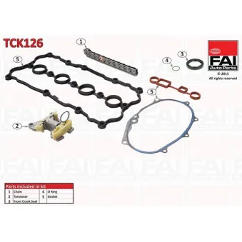 Kit de distribution par chaîne FAI AutoParts TCK126