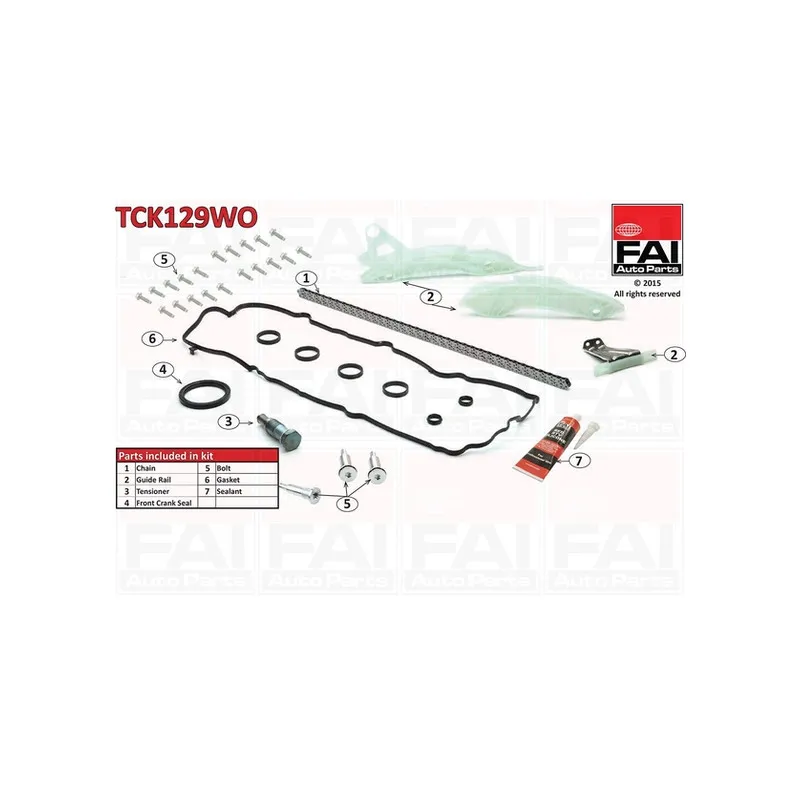 Kit de distribution par chaîne FAI AutoParts TCK129WO
