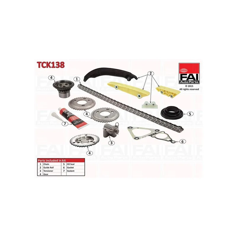Kit de distribution par chaîne FAI AutoParts TCK138