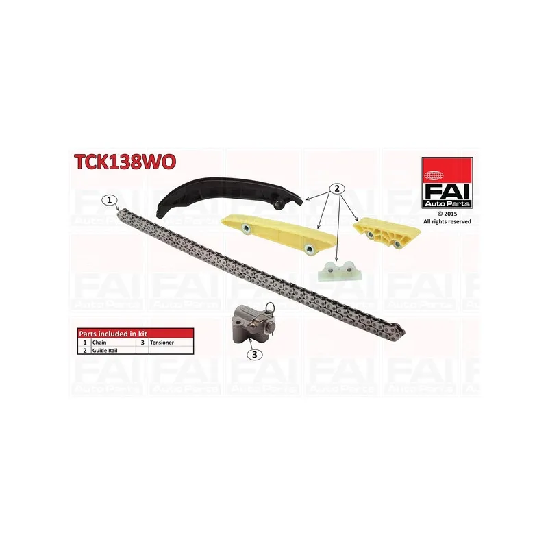 Kit de distribution par chaîne FAI AutoParts TCK138WO