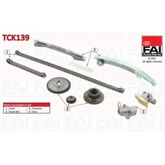 Kit de distribution par chaîne FAI AutoParts TCK139