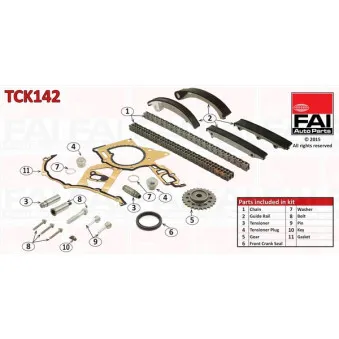 Kit de distribution par chaîne FAI AutoParts TCK142
