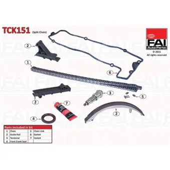 Kit de distribution par chaîne FAI AutoParts TCK151