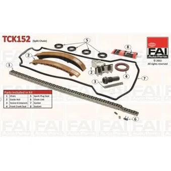 Kit de distribution par chaîne FAI AutoParts TCK152