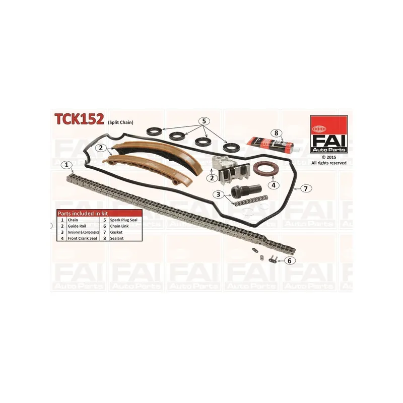 Kit de distribution par chaîne FAI AutoParts TCK152
