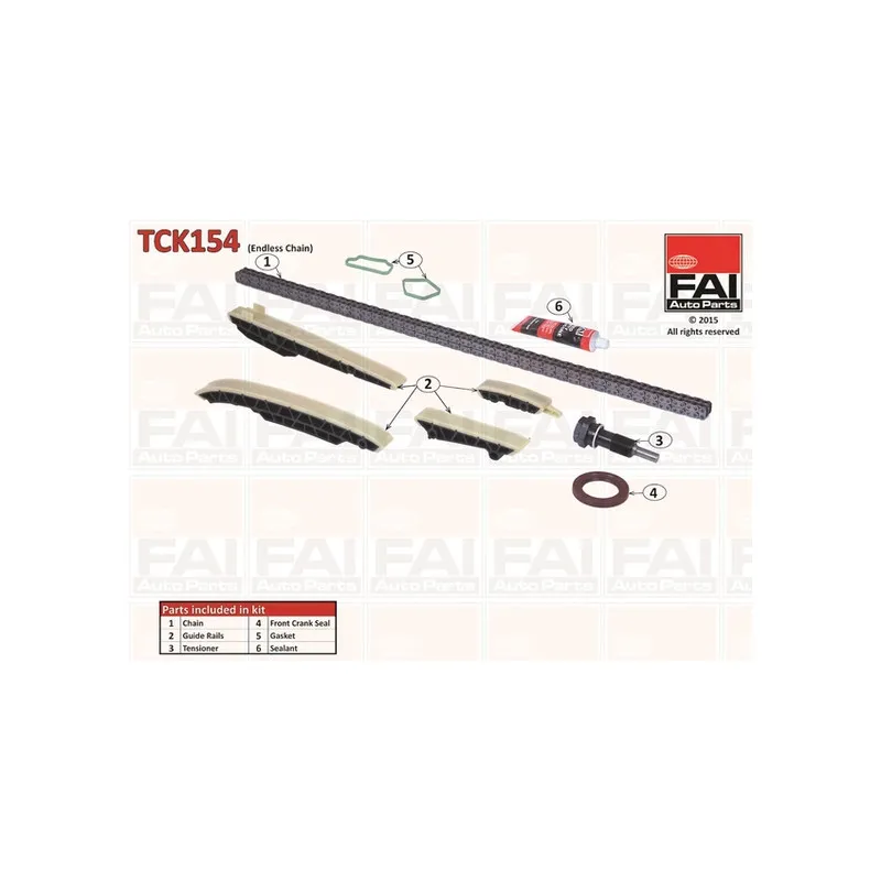 Kit de distribution par chaîne FAI AutoParts TCK154