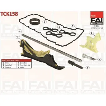 Kit de distribution par chaîne FAI AutoParts TCK158