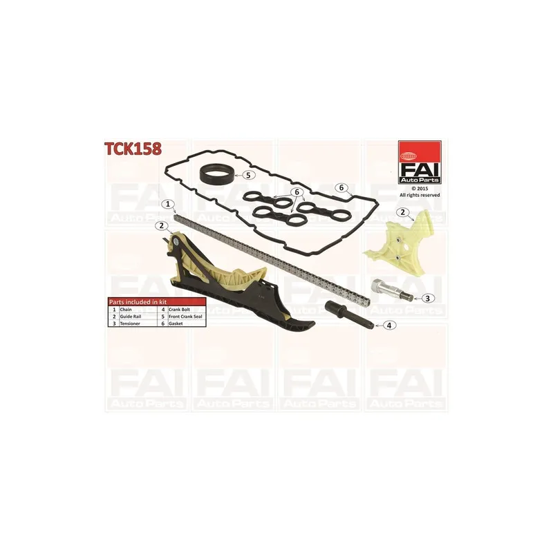 Kit de distribution par chaîne FAI AutoParts TCK158