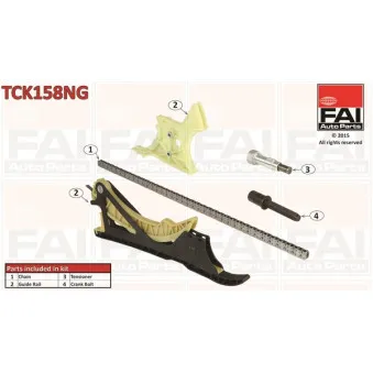 Kit de distribution par chaîne FAI AutoParts TCK158NG